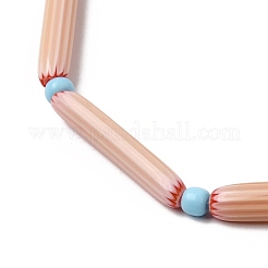 Handmade Lampwork Chevron Beads&nbsp;LAMP-Z019-01-03