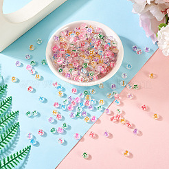 500Pcs 5 Styles Transparent Clear Acrylic Beads&nbsp;MACR-TA0002-23