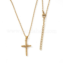 Vintage 306 Stainless Steel Cross Pendant Necklaces for Women Men&nbsp;DA5848-1