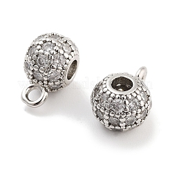Brass with Cubic Zirconia Pendants&nbsp;KK-P271-09P