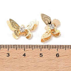 Brass Rhinestone Pendants&nbsp;KK-Z164-02G