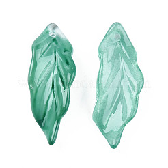 Transparent Spray Painted Glass Pendants&nbsp;X-GLAA-N035-017-F04
