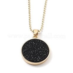 Alloy Rhinestone Pendant Necklaces&nbsp;NJEW-H306-A05-G