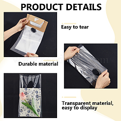 100Pcs Waterproof Plastic Newspaper Door Hanger Bags&nbsp;ABAG-WH0044-97