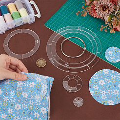 7Pcs 7 Styles Acrylic Quilting Template&nbsp;DIY-CY0003-34