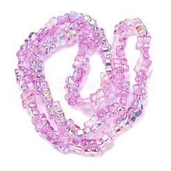 Transparent Glass Beads Strands&nbsp;GL-CBAAE04-02J