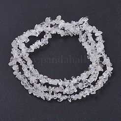 Quartz Crystal Chips Beads Strands&nbsp;X-G-D283-3x5-2