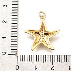 Brass Micro Pave Clear Cubic Zirconia Pendants&nbsp;KK-Q040-01B-G