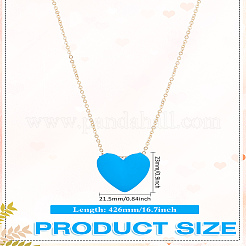 1Pc Alloy Cable Chain Pendant Necklaces&nbsp;NJEW-LP0007-03B