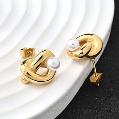 knot 304 Stainless Steel Stud Earrings&nbsp;EJEW-D315-02G