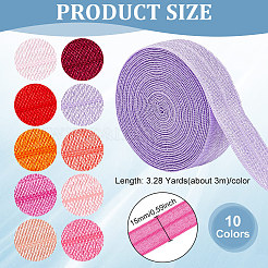 30M 10 Colors Flat Polyester Elastic Cord&nbsp;OCOR-BC0006-33B