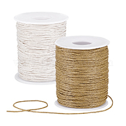 2 Rolls 2 Colors Waxed Cotton Cords&nbsp;YC-PH0001-52E