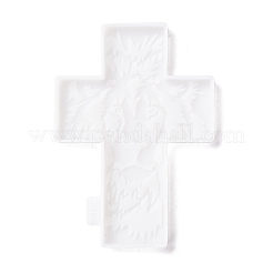 Cross with Lion Pattern Cup Mat Silicone Molds&nbsp;DIY-M039-08