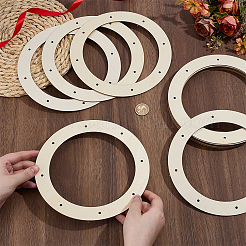 28Pcs Unfinished Wood Wreath Frames&nbsp;DIY-OC0015-91