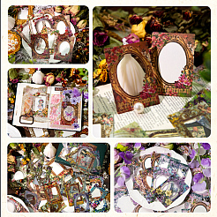 5 Sets Flower Frame Scrapbook Paper Sets&nbsp;SCRA-CP0001-02