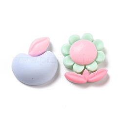 Opaque Resin Cabochons&nbsp;CRES-M012-01