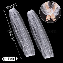 Polyester Detachable Mesh Puff Sleeves&nbsp;AJEW-WH0270-358