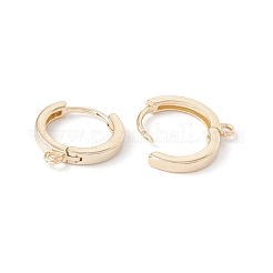 Rack Plating Brass Hoop Earring Findings&nbsp;KK-G433-02LG