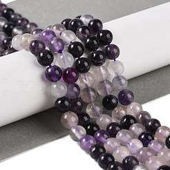 Natural Purple Fluorite Beads Strands&nbsp;G-P530-B08-02