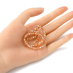 Transparent Electroplate Glass Bead Strands&nbsp;EGLA-YW0001-50C