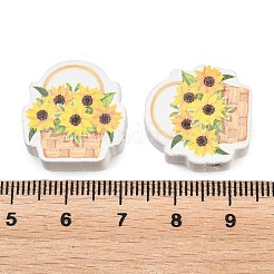 Printed Poplar Wood Beads&nbsp;WOOD-Z008-01E