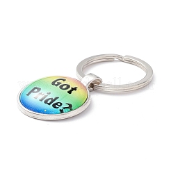 Pride Style Glass Keychain&nbsp;KEYC-F033-01F