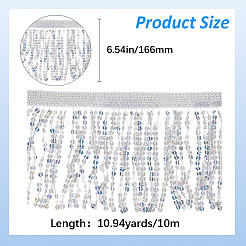 Polyester Sequin Paillette Fringe Tassel Trim&nbsp;OCOR-WH20071-002C