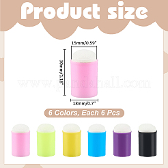 36Pcs 6 Colors PP Finger Protector&nbsp;AJEW-WR0003-77