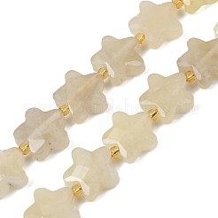 Natural Lemon Quartz(Heated) Beads Strands&nbsp;G-P573-C12-01