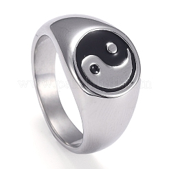 304 Stainless Steel Finger Rings&nbsp;STAS-H101-01P-8