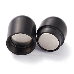 Ion Plating(IP) 304 Stainless Steel Magnetic Clasps with Glue-in Ends&nbsp;STAS-G239-12B