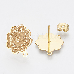 304 Stainless Steel Stud Earring Findings&nbsp;STAS-S079-39A
