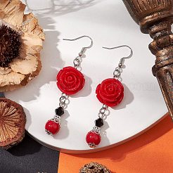 Resin Pendants Earrings&nbsp;EJEW-JE06016
