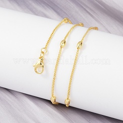 Brass Satellite Chains Necklace for Women&nbsp;NJEW-P265-17G