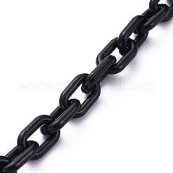 Handmade Opaque Acrylic Cable Chains&nbsp;AJEW-JB00664-01