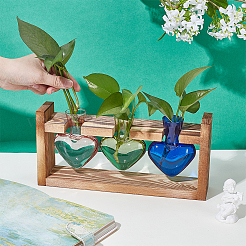 Heart Glass Vase&nbsp;AJEW-WH0777-010