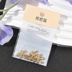SHEGRACE Brass Micro Pave Clear Cubic Zirconia Pendants&nbsp;XGRQ2O081-451G