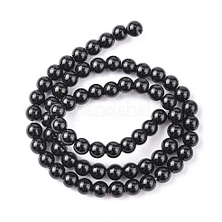 Synthetic Black Stone Beads Strands&nbsp;X-GSR6mmC044