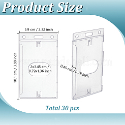 30Pcs Waterproof Type Plastic ID Card Protector&nbsp;DIY-GO0003-20