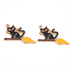 Eco-Friendly Alloy Enamel Pendants&nbsp;ENAM-T011-80B-NR