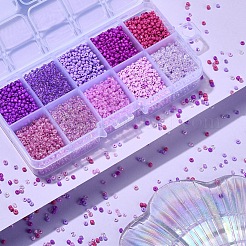 8500Pcs 10 Style Glass Seed Beads&nbsp;SEED-YW0001-80E