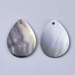 Black Lip Shell Pendants&nbsp;SSHEL-S251-35B