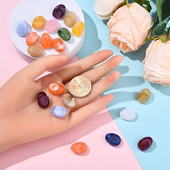 20Pcs Oval Imitation Gemstone Acrylic Beads&nbsp;OACR-YW0002-48