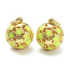 Brass Enamel Charms&nbsp;KK-A153-02G