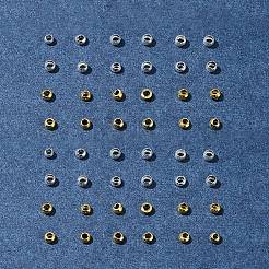 1200Pcs 2 Colors Brass Crimp Beads&nbsp;KK-FS0001-38