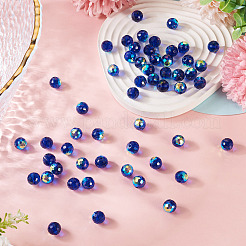 80Pcs AB Color Plated Glass Beads&nbsp;EGLA-TA0013-01B