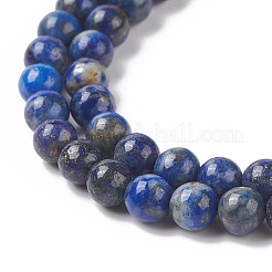 Natural Lapis Lazuli Round Beads Strands&nbsp;G-I181-09-4mm