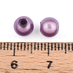 Spray Painted Acrylic Beads&nbsp;MACR-Q154-6mm-N08