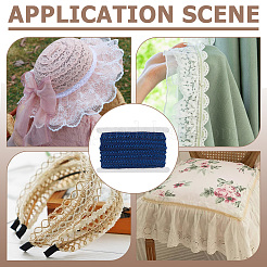 Polyester Lace Trim&nbsp;OCOR-WH0078-421C