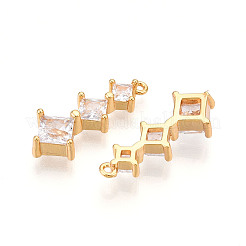 Brass Micro Pave Cubic Zirconia Pendants&nbsp;KK-N261-118A-G